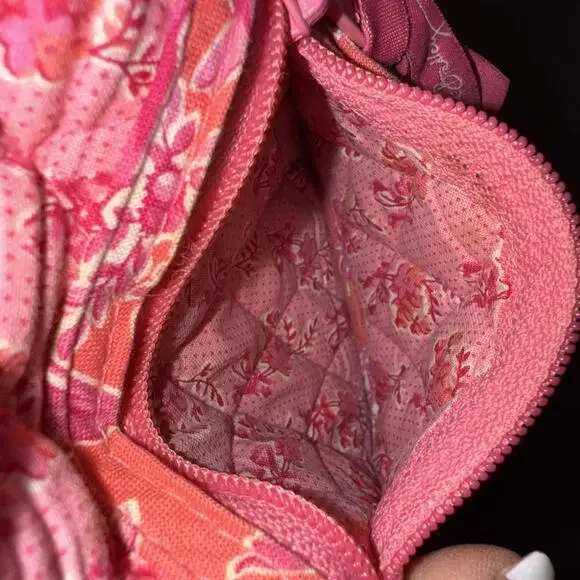 Vintage Vera Bradley Pink Hope Toile Cards Cuties Retired Tri-Fold Wallet - Picture 5 of 10